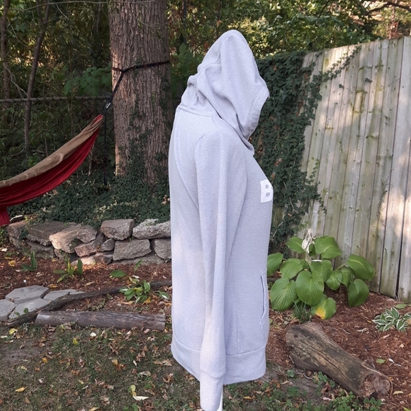 Size S Bench gray Fleese thumb hole hoodie sweater - Picture 4 of 12